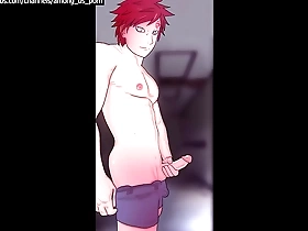 Gaaras sensual self-pleasure in an endless loop
