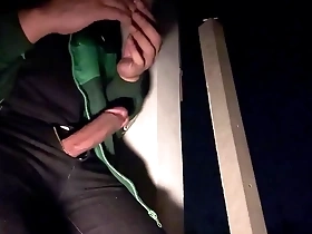Big Asian cock jerk off in public in Thailand