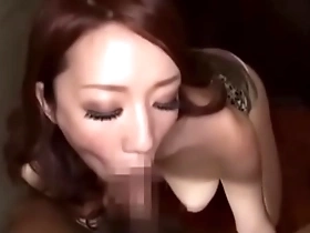 Japanese woman with incredible oral sex skills keeps on getting more and more cum