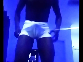 Beautiful shemale gets black cock in her ass