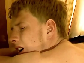 Hardcore gay breeding scene with a rough bareback creampie finish