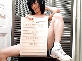 Jon Arteens solo performance as a gay stripper in white socks and Adidas Stan Smith sneakers.