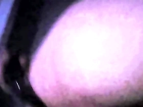 Young gay man enjoying anal play alone.