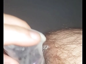 First time with a vibrator in my ass, gay dildo action