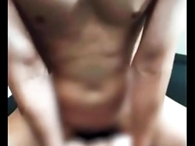 Masturbating with dirty talk while urinating