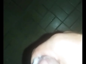 Young gay guy trying out his cock