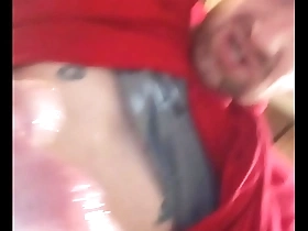 Redhead gay amateurs solo pleasure in the bathroom