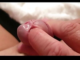 Solo big dick gay fetish fun with urethra fingering