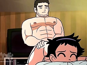 Lucas Lee tries out gay sex in animated porn movie