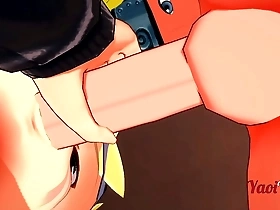 3D animated yaoi hentai with femboy Naruto and big cocked guy in hot anal scene.