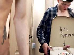 Gay colleagues Casey Donovan and David Galager’s steamy pizza delivery scene.