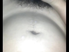 Cum on belly after gay love making