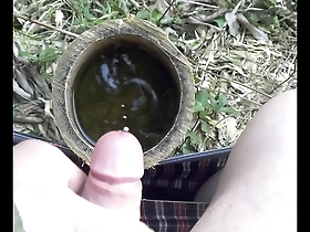 Outdoor Japanese gay masturbation public scene