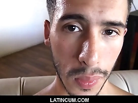Straight Latino man picked up and given a blowjob by a gay man