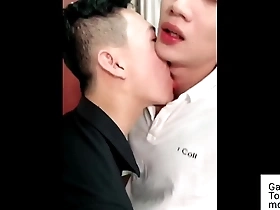 Young Asian men try out anal sex for the first time in this amateur video.