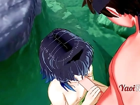 Kiba and Inosuke’s hot threesome experience in a 3D Yaoi Hentai