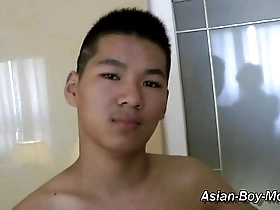Asian twinks masturbate and pleasure themselves.
