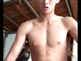 Young Asian males masturbate.