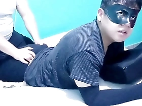 Gay amateur enjoys pleasure while playing video games with a dildo in his ass