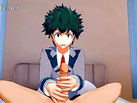 First time bareback anal in Boku No Hero Yaoi series with Deku and Bakugou