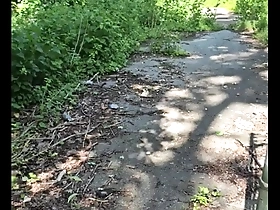A slut gets some BBC in the woods and shows off her skills with a handjob.