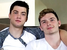 Straight guy with big dick dominates twink fan boy
