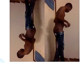 Derrick Woods and his boyfriend show off their muscles and saggy pants.