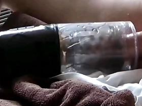 Solo pleasure with sex toys and a happy ending