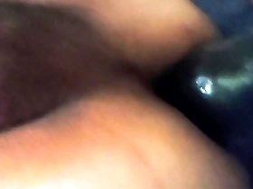 Using a homemade dildo in Monterrey to stretch my ass