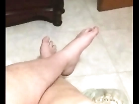 Gay amateur soloboy’s foot and cock fetish hardcore scene