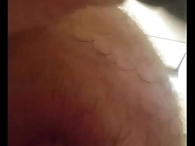 Amateur gay anal scene with a butt plug