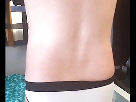 A gay video of a boy in white underwear