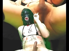 Gay porn featuring a Japanese slaves embarrassing climax