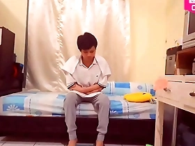 Young and straight Hansel Thio in hot scene after jogging and fingering