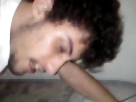 Gay men having intense orgasm