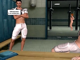 Animated gay porn: The Prince of the Desert in French.