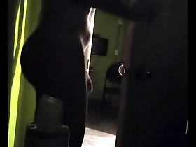 Gay Asian boy gets groped and cummed on in video booth by a stranger.