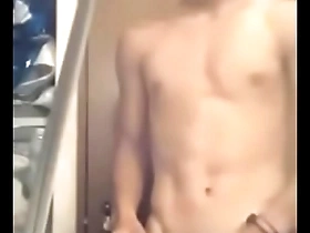 Thai twinks big cock masturbation with a happy ending