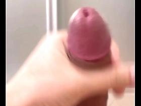 Japanese studs solo pleasure session with belly button play
