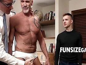 A hot scene of a doctor examining a patient turns into a three woman and man affair.
