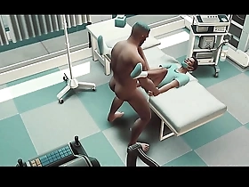 A straight man gets treated by a gay nurse and gets a facial in The Sims 4.