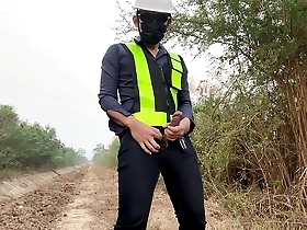 Gay amateurs big cock gets public attention on a solo outdoor adventure
