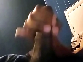 Cumming hard while stroking my big cock