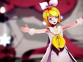 Petite girl dancing in Rins arbitrary style in MMD18