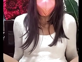 Chika, the beautiful Japanese ladyboy in steamy solo performance.