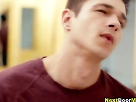 Straight man gets it on with two gay men in a threesome